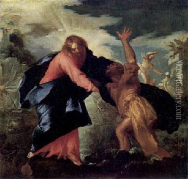 La Vocazione Di Pietro Oil Painting - Francesco Maffei