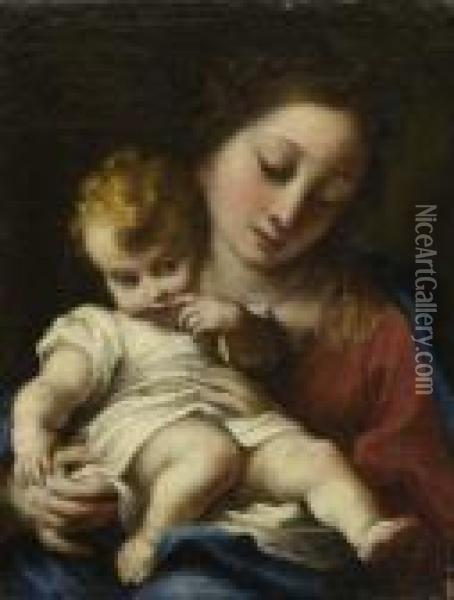 Maria Mit Dem Kind. Oil Painting - Correggio, (Antonio Allegri)
