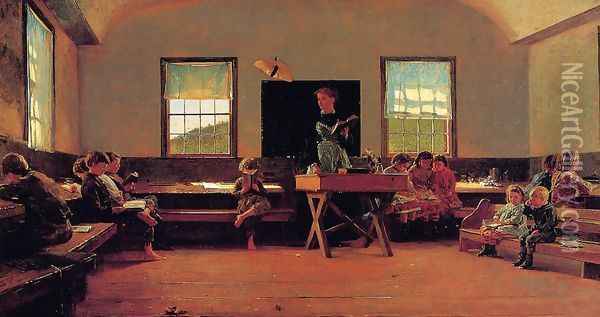 The Country School Oil Painting - Winslow Homer