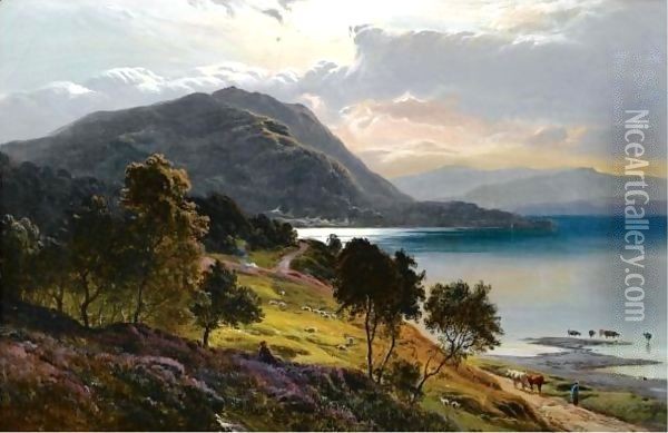 Loch Linnie Oil Painting - Sidney Richard Percy