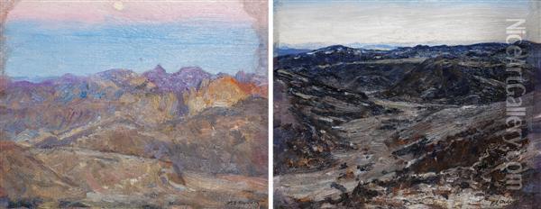 Deux Paysages D'algerie Oil Painting - Paul Elie Dubois