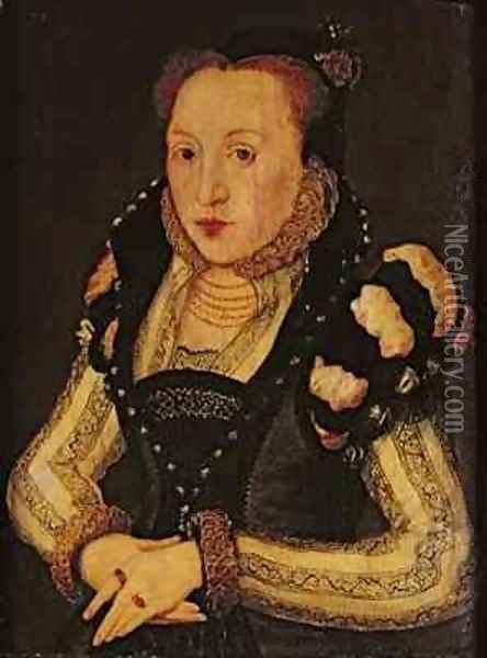 Lady Mary Grey 1545-78 Oil Painting - Hans Eworth