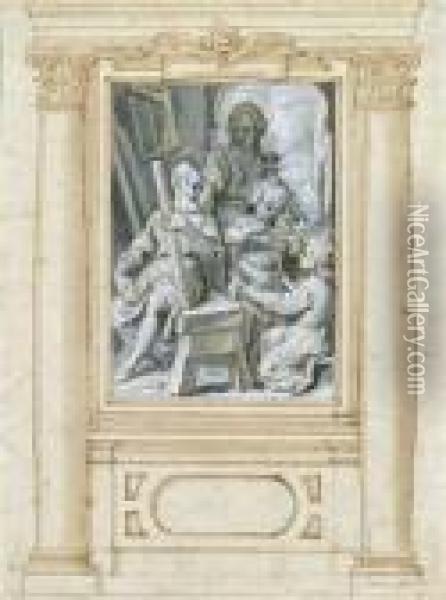 Hl. Familiemit Christus Oil Painting - Federico Fiori Barocci