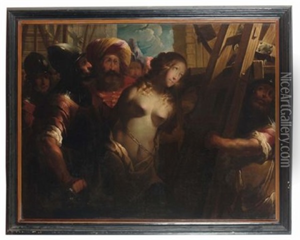 Santa Caterina D'alessandria Oil Painting - Pietro Ricchi