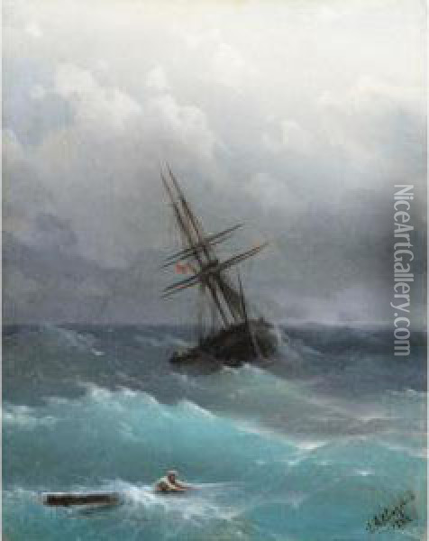 The Storm Oil Painting - Ivan Konstantinovich Aivazovsky