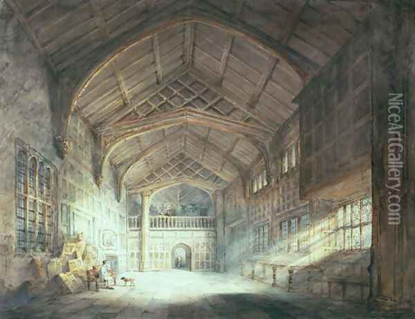 Mitton Hall, Lancashire Oil Painting - Joseph Mallord William Turner