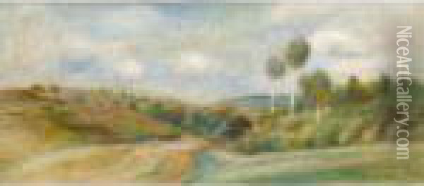 Paysage Oil Painting - Pierre Auguste Renoir