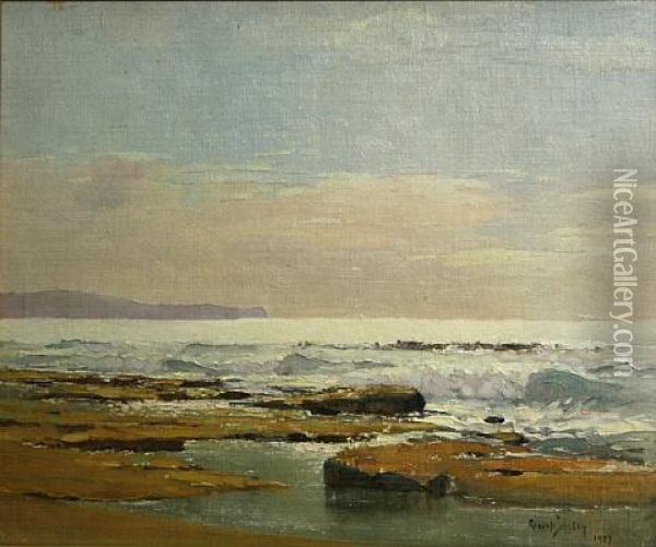 The Heads, Sydney Harbor Oil Painting - Robert Johnson