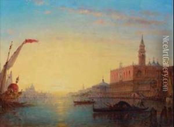 Venise Oil Painting - Charles Clement Calderon