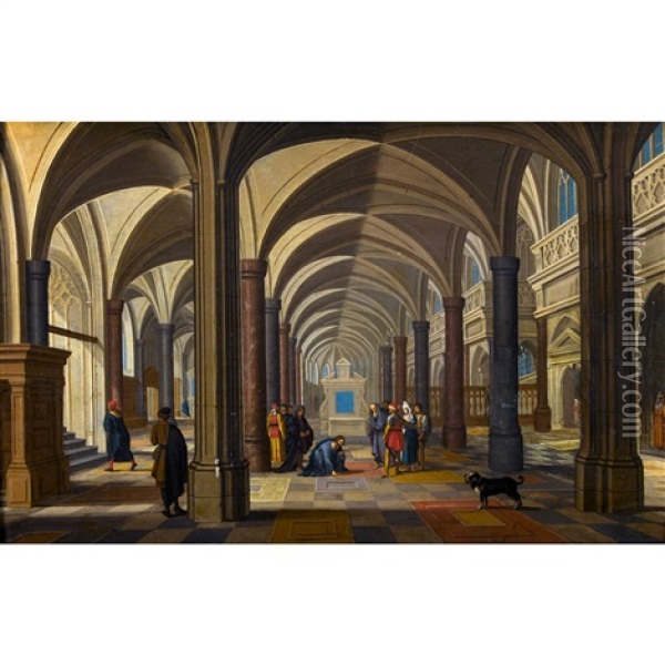 Jesus Und Die Ehebrecherin Oil Painting - Nicolas de Gyselaer