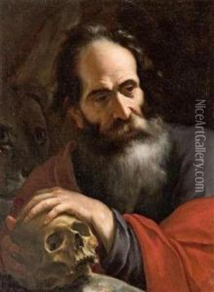 Derheilige Hieronymus Oil Painting - Pietro Novelli Il Monrealese