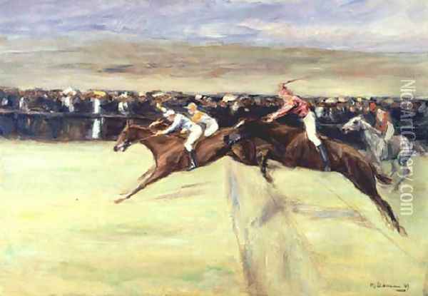 Horse Races in the Cascines Oil Painting - Max Liebermann