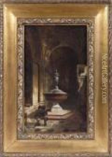 Battistero Della Basilica Di S.marco Oil Painting - Luigi Pastega