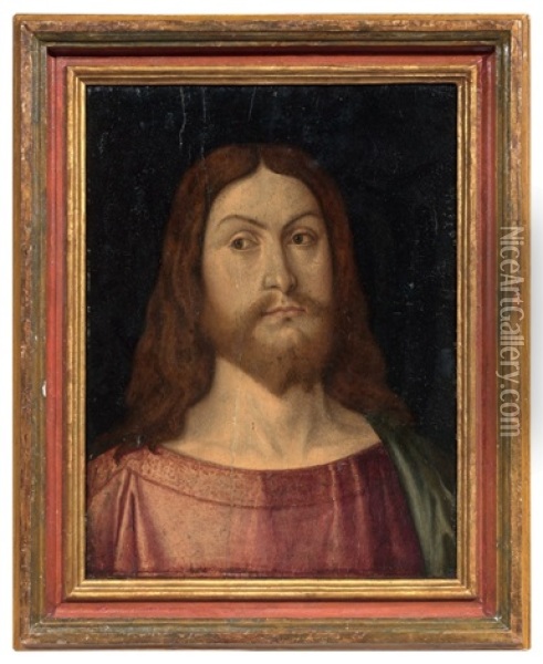 Testa Di Cristo Oil Painting - Giovanni Bellini