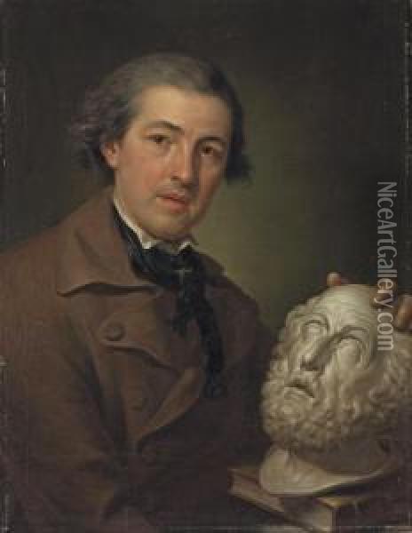 Portrait Of Giuseppe Franchi Oil Painting - Anton Raphael Mengs