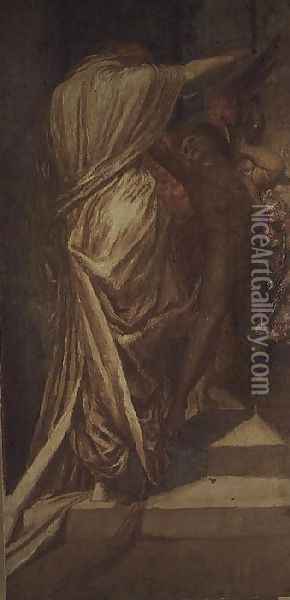 May Prinsep (Prayer) 1867 Oil Painting - George Frederick Watts