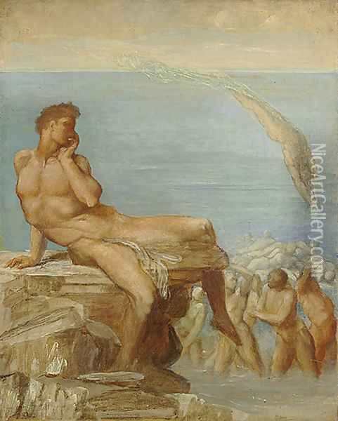 The Genius Of Greek Poetry Oil Painting - George Frederick Watts