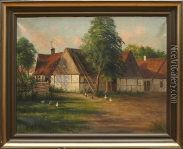 Falsterbo, Skanegard Oil Painting - Frans Wilhelm Odelmark