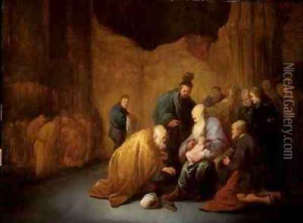 The Circumcision Oil Painting - Benjamin Gerritsz. Cuyp