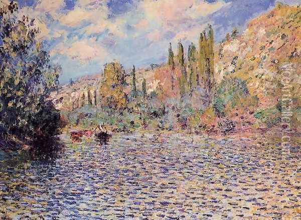 The Seine At Vetheuil Oil Painting - Claude Oscar Monet