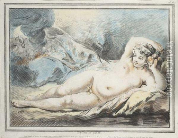 Jupiter Et Danae Oil Painting - Louis Marin, Tennob Bonnet