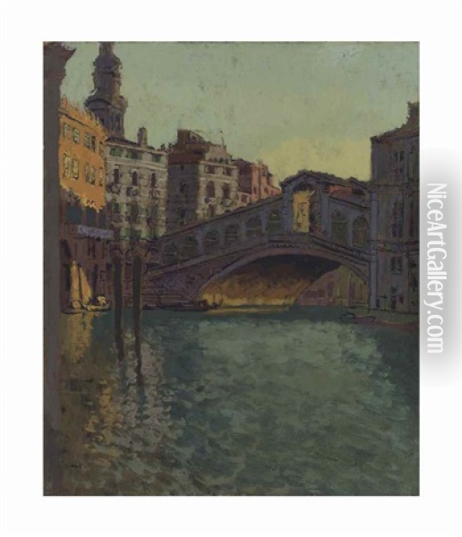 The Rialto Bridge, Venice Oil Painting - Walter Sickert