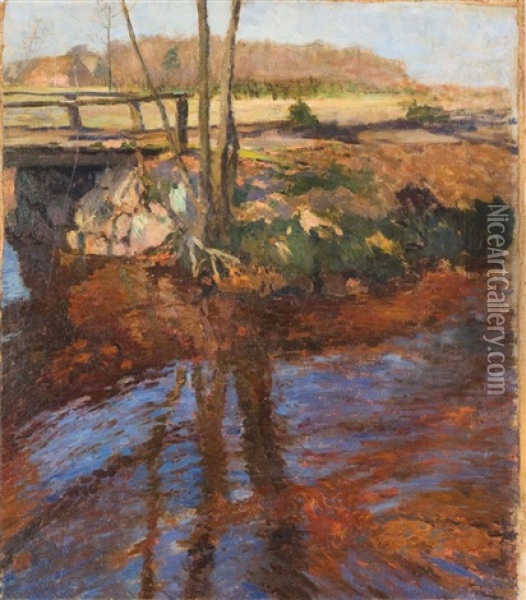 Herbst Am Moorsteg Oil Painting - Carl Vinnen