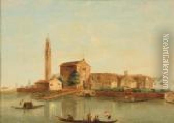 The Island Murano, Venice Oil Painting - Francesco Guardi