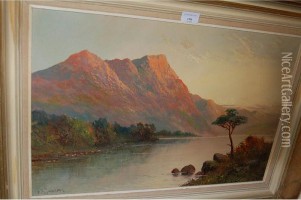 Scottish Highland Scenes Oil Painting - F.E. Jamieson