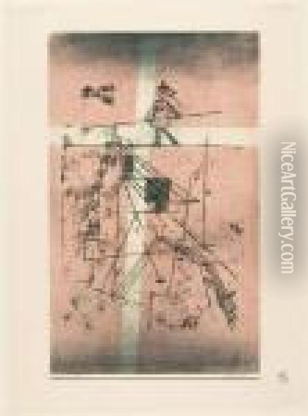 Seiltanzer. Oil Painting - Paul Klee