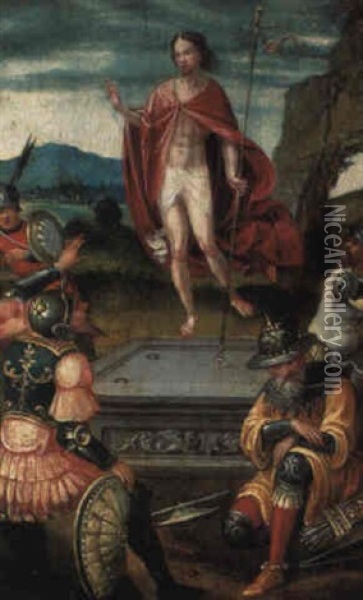 The Resurrection Oil Painting - Pieter Coecke van Aelst the Elder