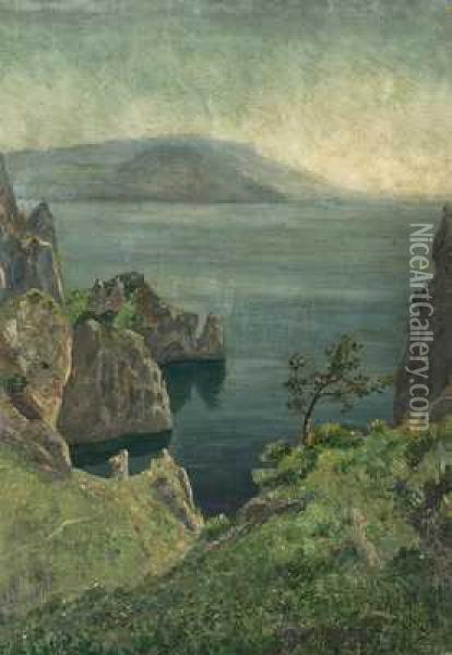Kuste Von Capri Oil Painting - Johann Heinrich Limpert