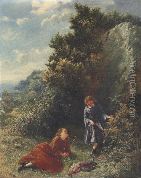 Among The Brambles Oil Painting - Samuel McCloy