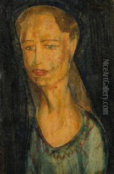 Pensive Madonna Oil Painting - Alfred Henry Maurer
