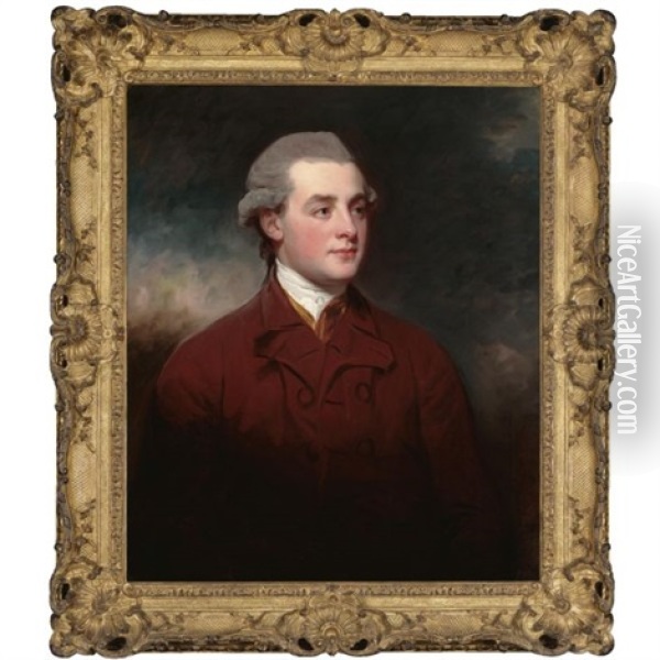 Portrait Of Richard Aldworth-neville Griffin, Lord Braybrooke Oil Painting - George Romney