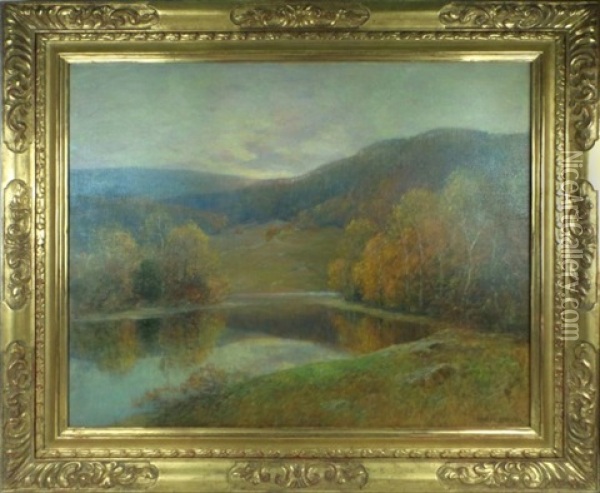 Landscape - Oil On Canvas Oil Painting - Ernest Albert