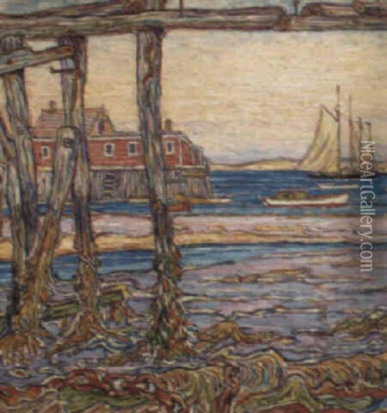 Low Tide, Provincetown Oil Painting - Reynolds Beal