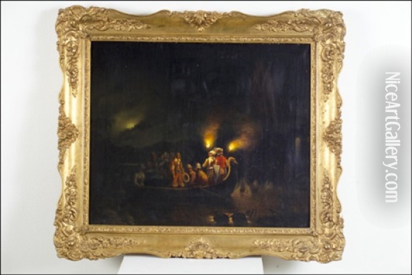 Mytologinen Aihe (mytologiskt Motiv) Oil Painting - Carl Gustav Carleman