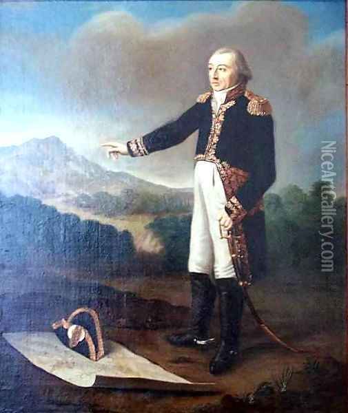 Portrait of Gen Pierre Dominique Garnier Oil Painting - Francesco Pascucci