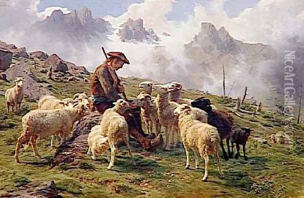 Berger des Pyrenees Oil Painting - Rosa Bonheur