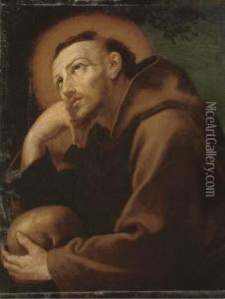 Saint Francis Oil Painting - Francisco De Zurbaran