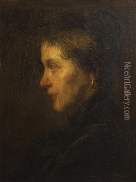 Portrait Of Woman Oil Painting - Jozef Israels