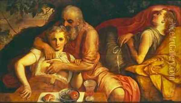 Lot and his Daughters Oil Painting - Frans, the elder Floris