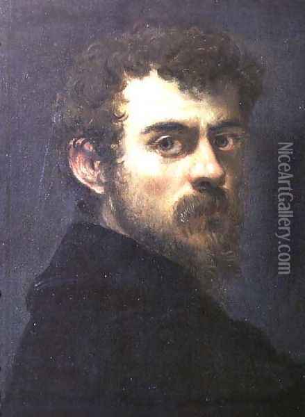 Self Portrait Oil Painting - Jacopo Tintoretto (Robusti)