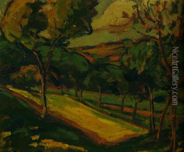 Landscape In France Oil Painting - Emily Carr