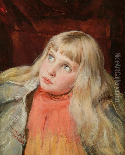 Portrait Of Sybil Townsend Oil Painting - Maria Matilda Brooks