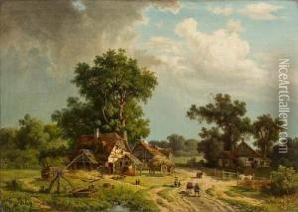 Untitled Oil Painting - Wilhelm Theodor Nocken