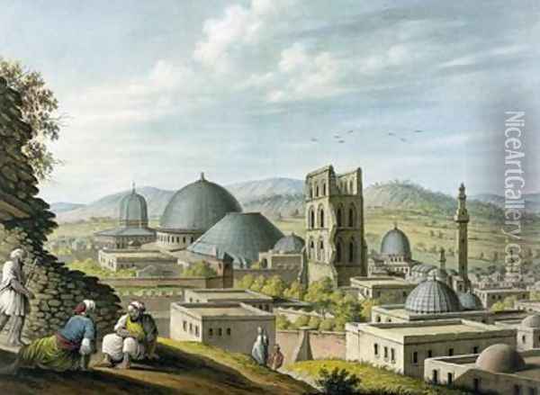 Jerusalem from the West Oil Painting - Luigi Mayer