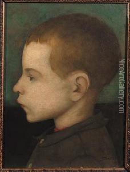 Jongensportret Oil Painting - Jan Mankes