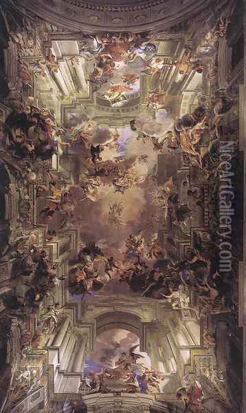 Allegory of the Jesuits' Missionary Work 1691-94 Oil Painting - Andrea Pozzo